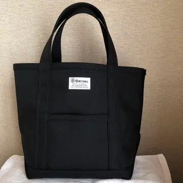 ORCIVAL 블랙 코듀라 나일론 토트백