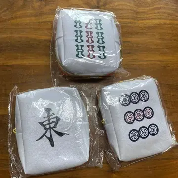 자수 디자인 PU 파우치 3개 세트