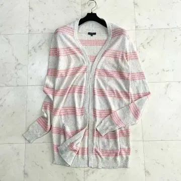 새상품급 theory 가디건 코튼 캐시미어 그레이 핑크 2