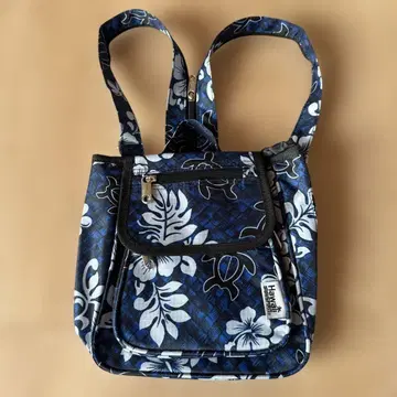 꽃무늬 나일론 백팩 Hawaii SPIRIT