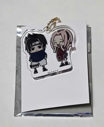 NARUTO 아크릴 키링 mini 사스케 사쿠라 우치하