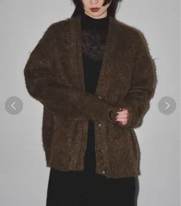 Brashed Vneck Cardigan [ TODAYFUL ]