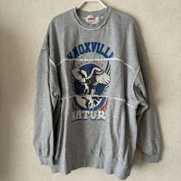 니코앤드 - 파우더 블리치 로고 풀오버 그레이