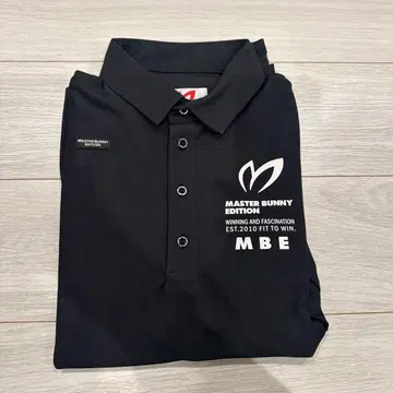 MASTER BUNNY EDITION 블랙 피케 셔츠