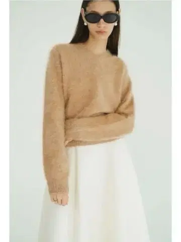 캐시미어 V넥 니트 탑