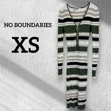 NO BOUNDARIES [ XS ] 리브 롱 원피스