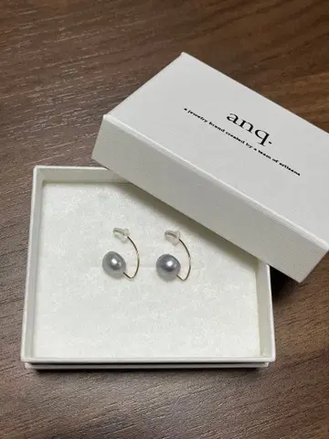 anq. K10 펄 OneStone 귀걸이