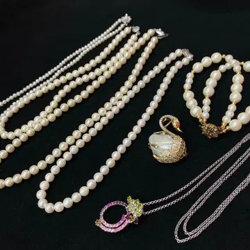 펄 계열 목걸이 팔찌 등 액세서리 7점 모음 판매!!
