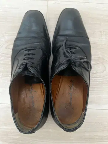 블랙 가죽 드레스 신발