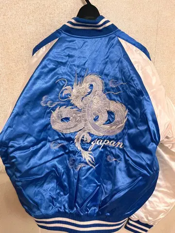 [새상품] 드래곤 자수 스카잔 파랑