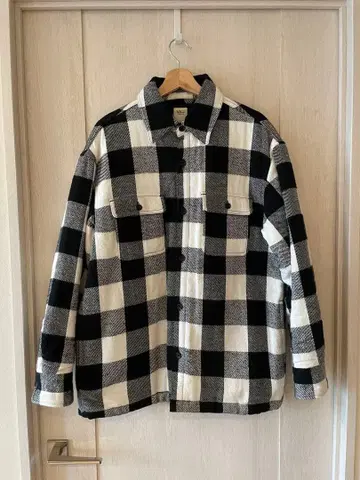 론 헤르만 체크 무늬 셔츠 자켓