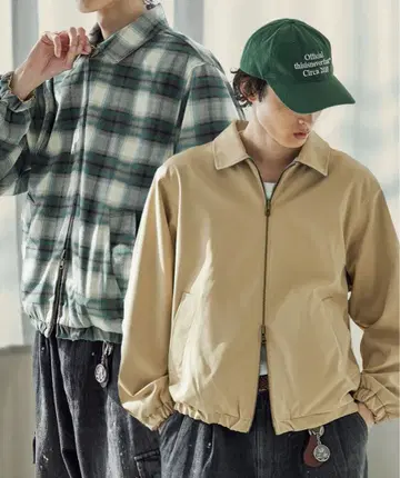 리버서블 더블 지퍼 해링턴 자켓