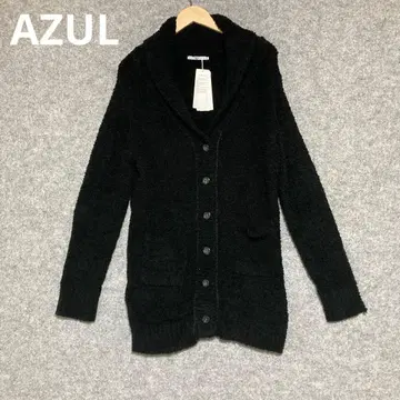 AZUL 두꺼운 원단 블랙 긴팔 가디건 택 포함 미사용품