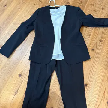 블랙 수트 셋업 블라우스 포함