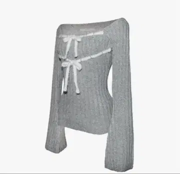 theredthread S rib knit tops ribbon