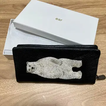 ear 북극곰 자수 장지갑