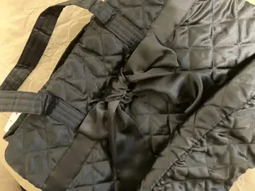 스타 오브 사이암 블랙 퀼팅 토트백