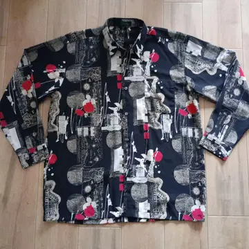 새상품급 일본제 쇼와 레트로 셔츠