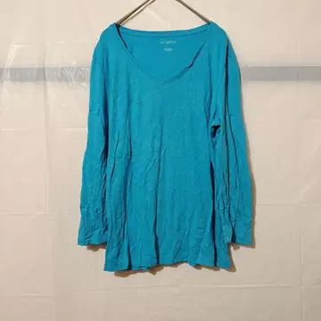 새상품급 ALBOT'S 터콰이즈 긴팔 T셔츠 [ L ] 심플