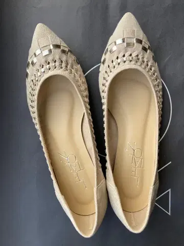 [ 새상품급 ] 루탈론 베이지 스웨이드풍 플랫슈즈