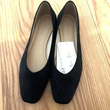 새상품 글로벌 워크  발수 펌프스 블랙 스웨이드 XL