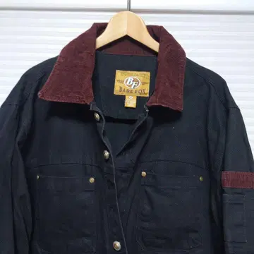 BARE FOX 코듀로이 옷깃 네이비 자켓 구제 의류 빈티지
