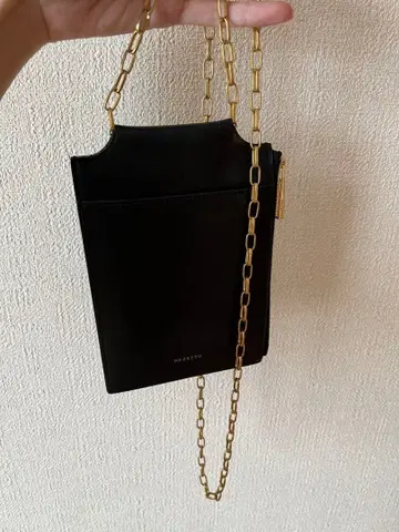 ORSETTO 블랙 가죽 숄더백