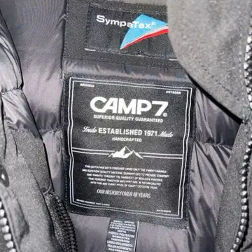 심파텍스 캠프7 블랙 다운 자켓 XL