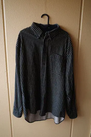 해거 체크 무늬 긴팔 셔츠 L/G