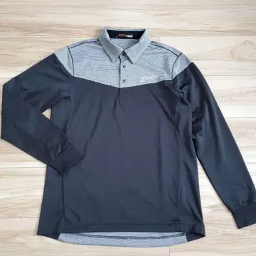 Srixon 골프 긴팔 피케 셔츠 블랙