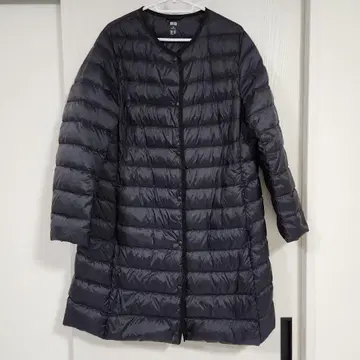 유니클로 울트라 라이트 다운 롱 노카라 XXL