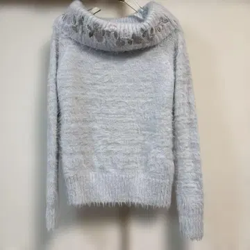 CECIL Mc BEE 여성용 꽃무늬 자수 스웨터 그레이 M 사이즈