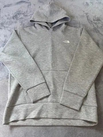 더 노스페이스 그레이 후드 부착 후드티 NT12086