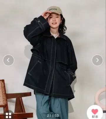 프릭스스토어 네이비 코트