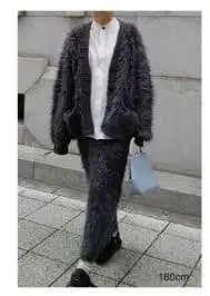 마챗 노블러쉬 가디건 블랙