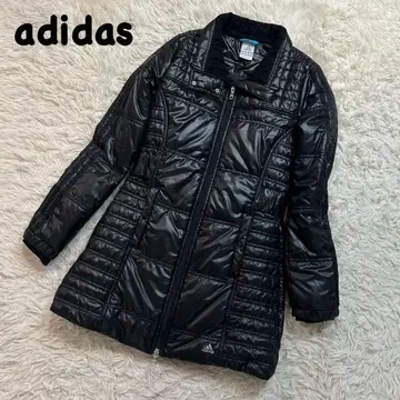 adidas 솜 롱 코트 벤치 코트 블랙 퀼팅
