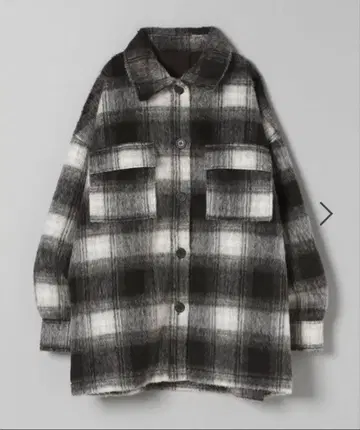 JEANASIS 샤기 체크 셔츠 자켓 / 지나시스