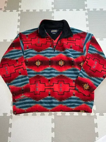 70s PANHANDLE SLIM 하프 지퍼 플리스 네이티브 무늬