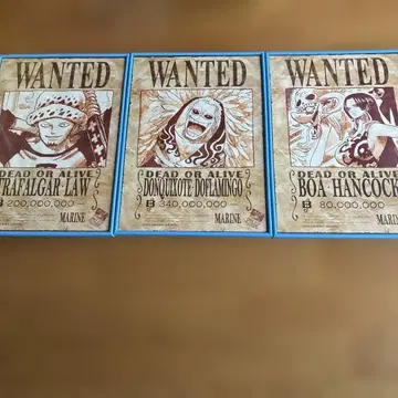 액자 포함 원피스 캐릭터 포스터 세트