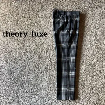 theory luxe 체크 팬츠 40
