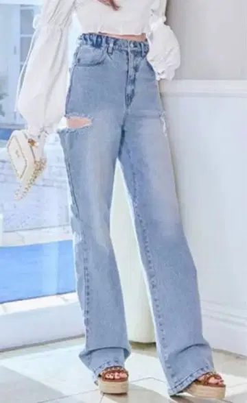 rady 와이드 크러쉬 데님 23인치