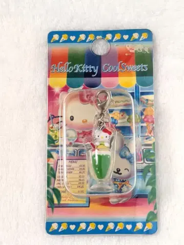 지역 한정 키티 크림 소다 아이스 끈 스트랩 산리오