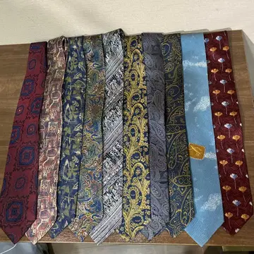 넥타이 10개 묶음 실크 혼방 비즈니스 결혼식 멋쟁이