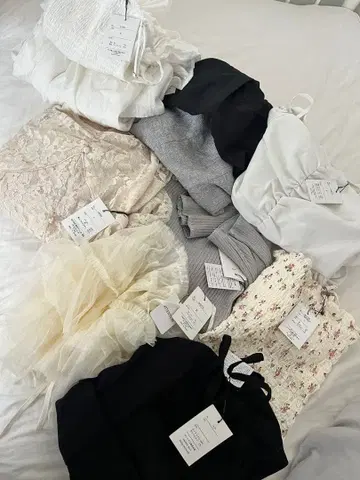 그레일 GRL 원피스 상의 묶음 판매 8세트