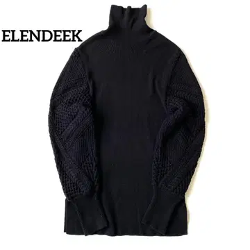 ELENDEEK 정가 2만 엔 하이넥 풀오버 터틀 볼륨 소매