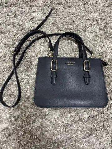 케이트 스페이드 2way 토트백 숄더 블랙 가죽