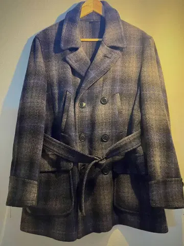 40s Deadstock TEST 옴브레 울 코트/빈티지