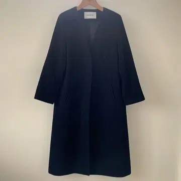 [ M 사이즈 ] 네이비 롱 코트 다크 네이비
