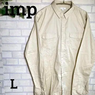 [ imp ] 인프 셔츠 L 긴팔 얇은 소재 무지 심플 캐주얼 새상품급