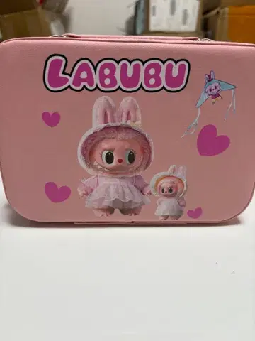 러브브 메이크업 파우치 미사용 핑크